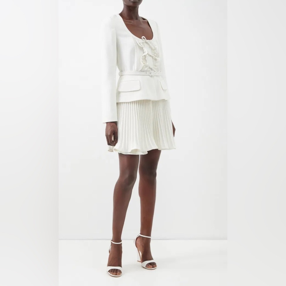 NWOT Self-Portrait Tailored Crepe Mini Dress